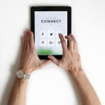 Next Steps social media on an ipad