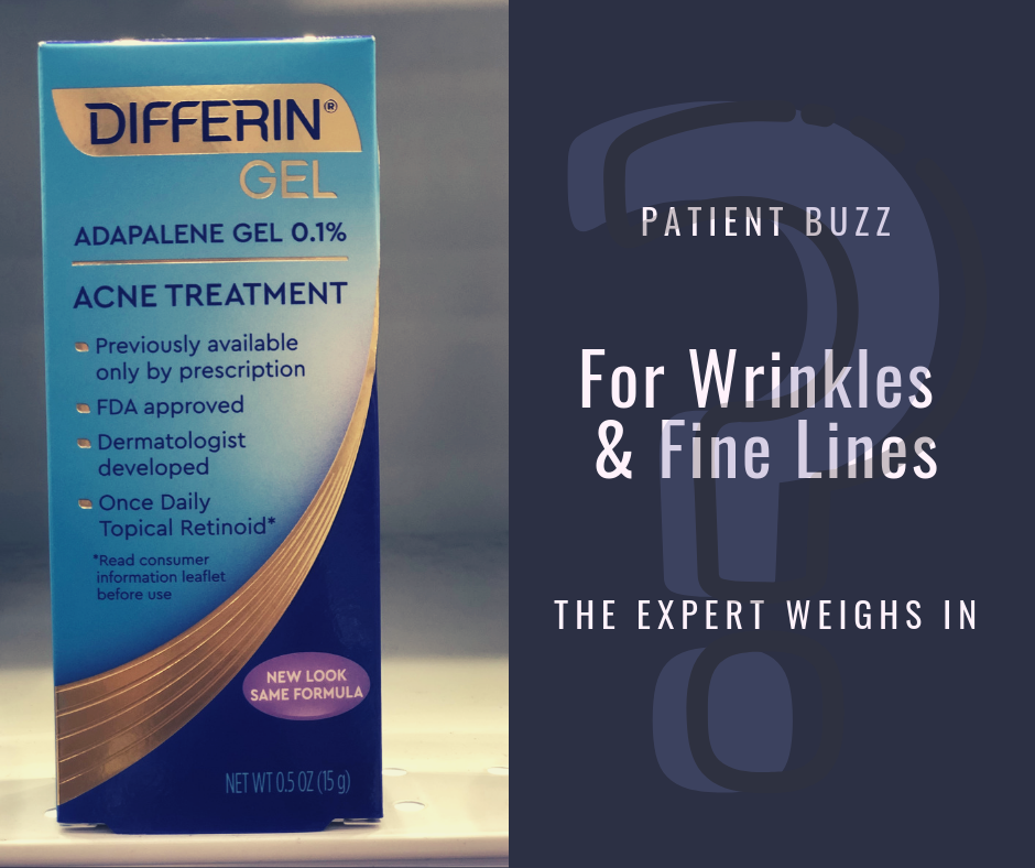 Differin anti-aging gel for wrinkles and fine lines